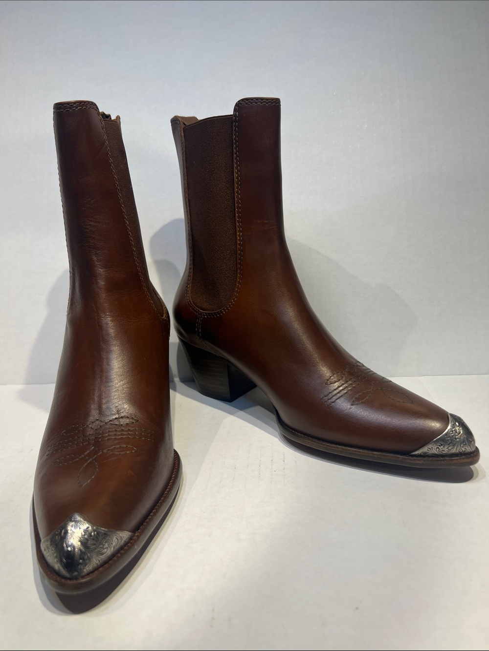 Ralph Lauren Brown Boots Western Fits Sz 8.5